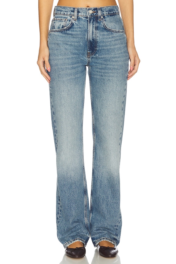 view 1 of 6 Katherine Straight Leg in Shadow Blue