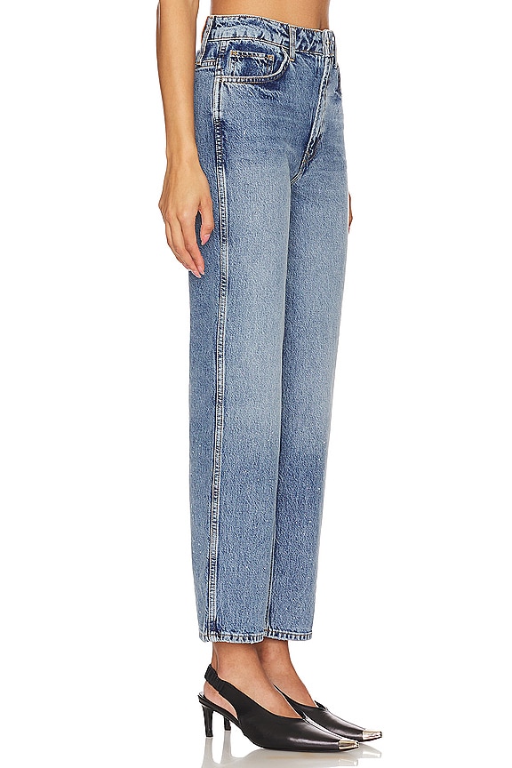 view 2 of 5 Vin Straight Leg Jeans in Paint Pacific Blue