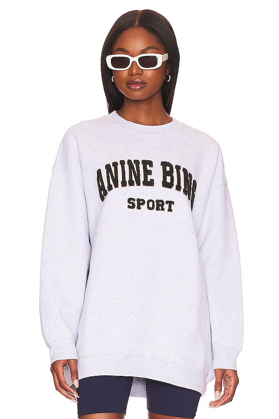 ANINE BING Sport Tyler Sweatshirt in Heather Grey | REVOLVE