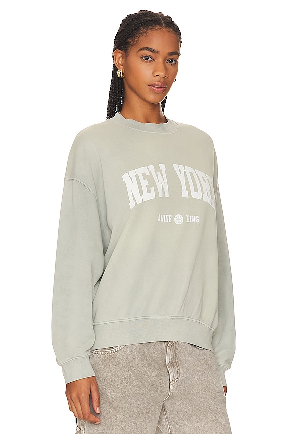 view 2 of 4 SWEAT JACI UNIVERSITY NEW YORK in Washed Faded Seafoam