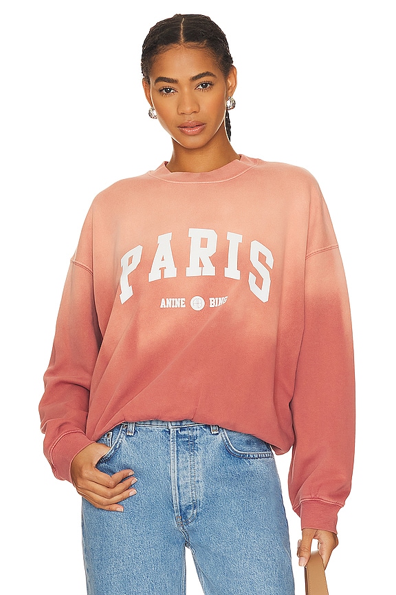 view 1 of 4 SWEAT JACI UNIVERSITY PARIS in Washed Faded Terracotta