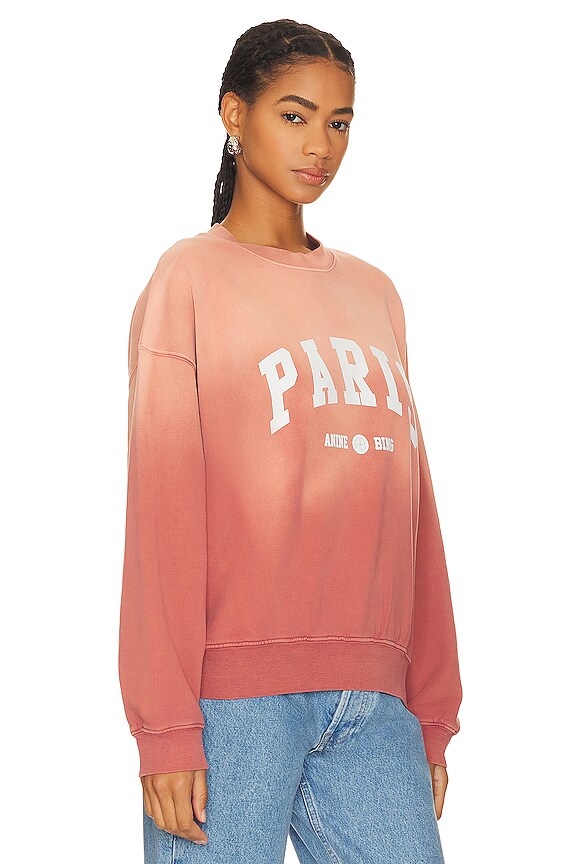 view 2 of 4 SWEAT JACI UNIVERSITY PARIS in Washed Faded Terracotta