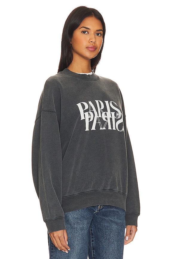 view 2 of 4 СВИТШОТ JACI PARIS in Washed Black