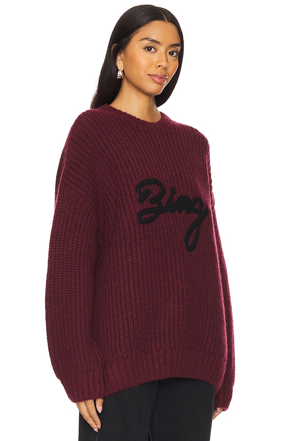 view 2 of 5 Sydney Crew Sweater Signature in Zinfandel