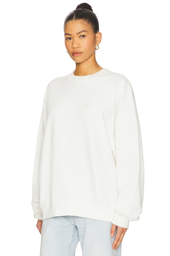 view 2 of 4 Miles Sweatshirt Framed Monogram in Off White