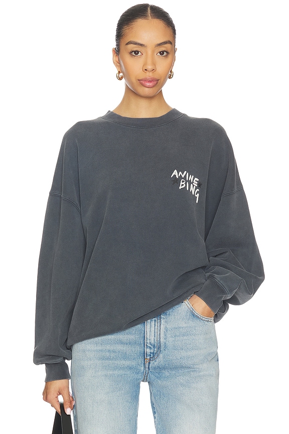 view 2 of 5 СВИТШОТ MILES in Washed Black