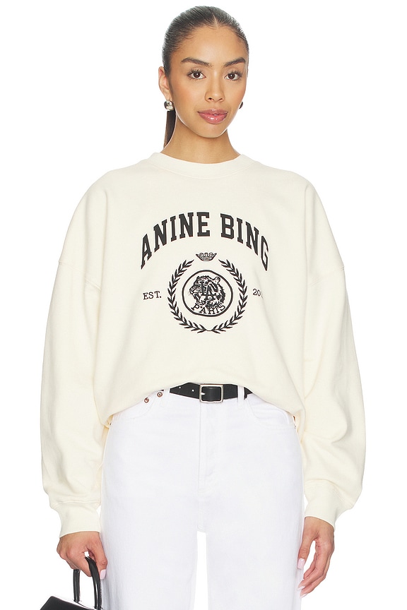 view 1 of 5 Miles Collegiate Sweatshirt in Cream