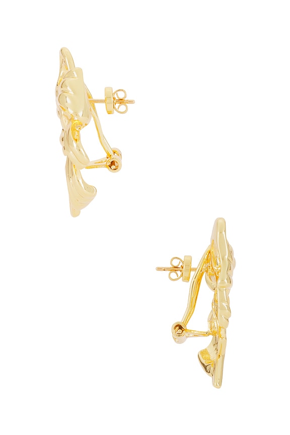 view 2 of 3 Bow Earrings in Gold