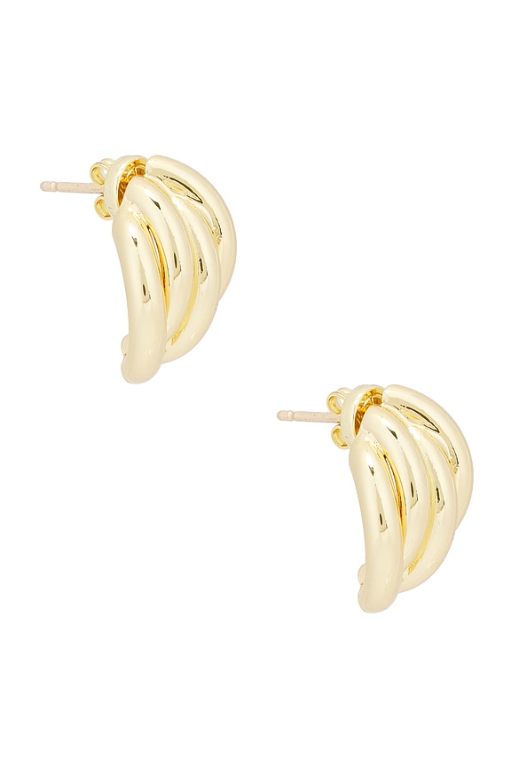 view 1 of 3 Knot Earrings in Gold