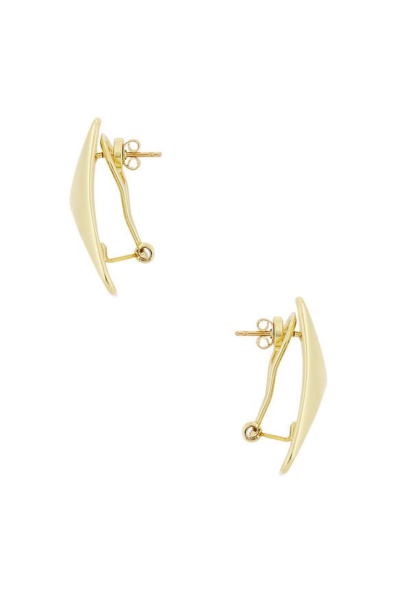 view 2 of 2 PERNO RECTANGULAR CURVO in Gold