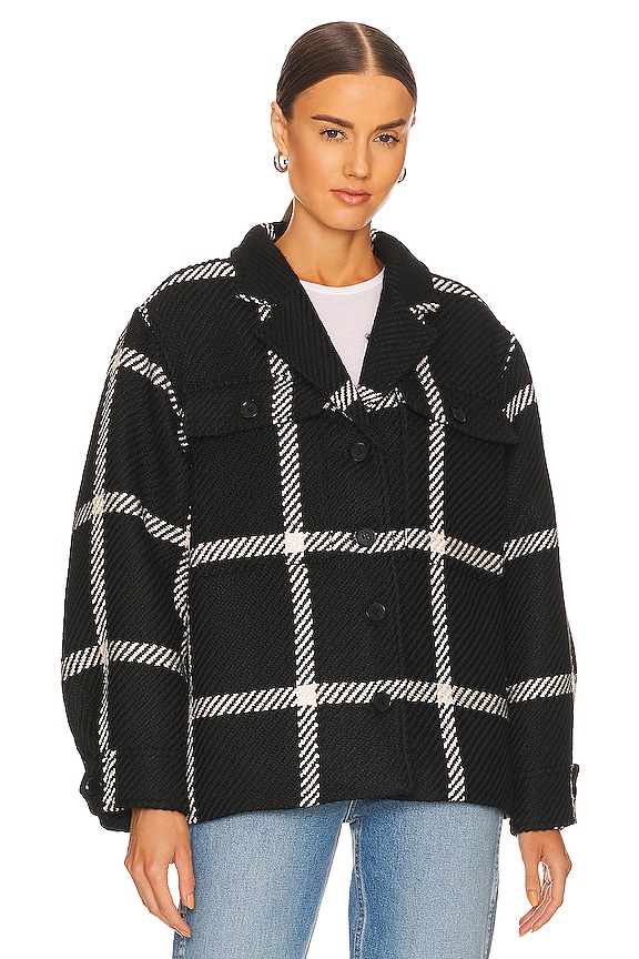 view 2 of 5 CHAQUETA FLYNN in Black Check
