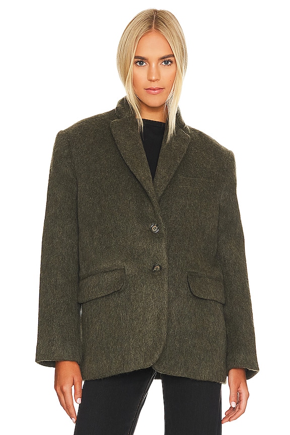 view 2 of 5 QUINN 블레이저 in Dark Army Green