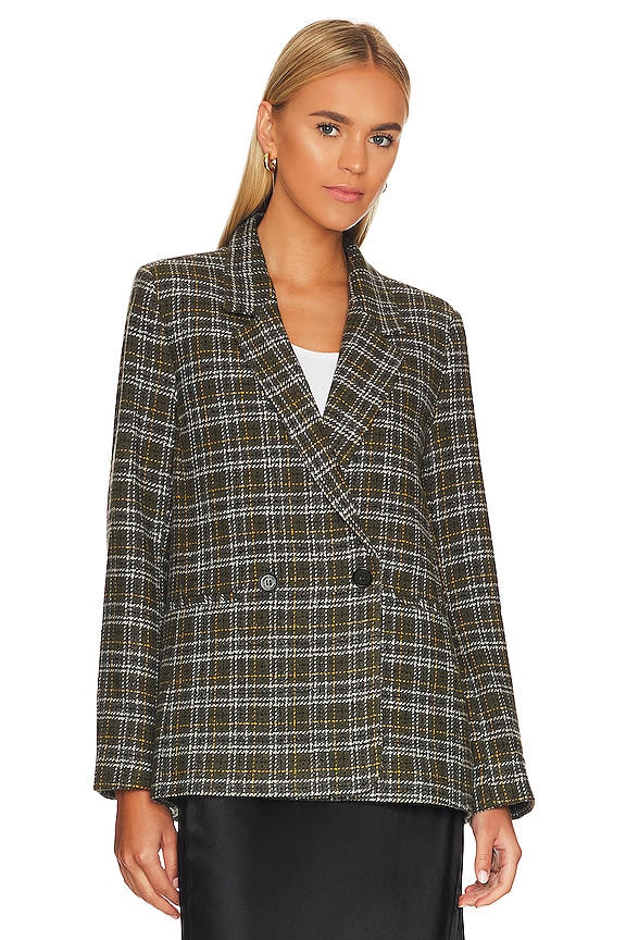 view 2 of 5 Madeleine Blazer in Green Plaid
