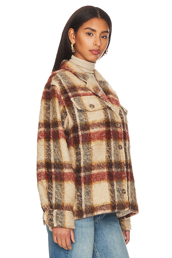 view 2 of 4 BLOUSON FLYNN in Oatmeal Plaid