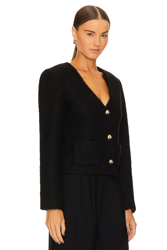 view 2 of 4 CHAQUETA ANITTA in Black Woven