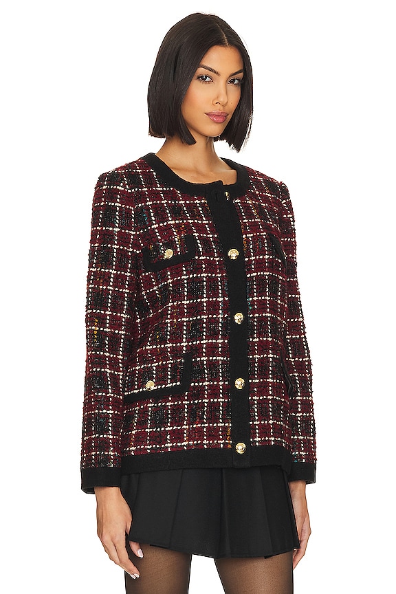 view 2 of 5 Lydia Jacket in Cherry Plaid