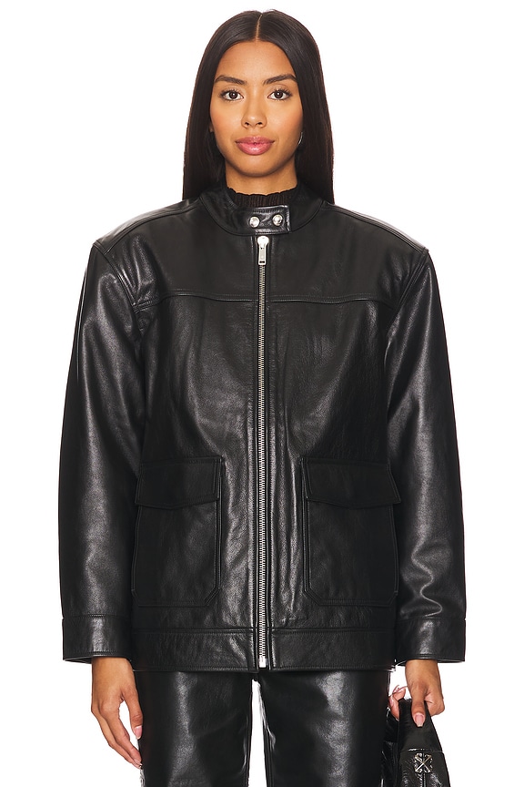 view 2 of 5 Henry Jacket in Black Leather