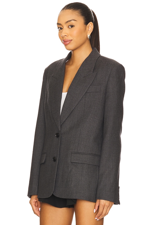 view 2 of 4 Ross Single Breasted Blazer in Dark Grey