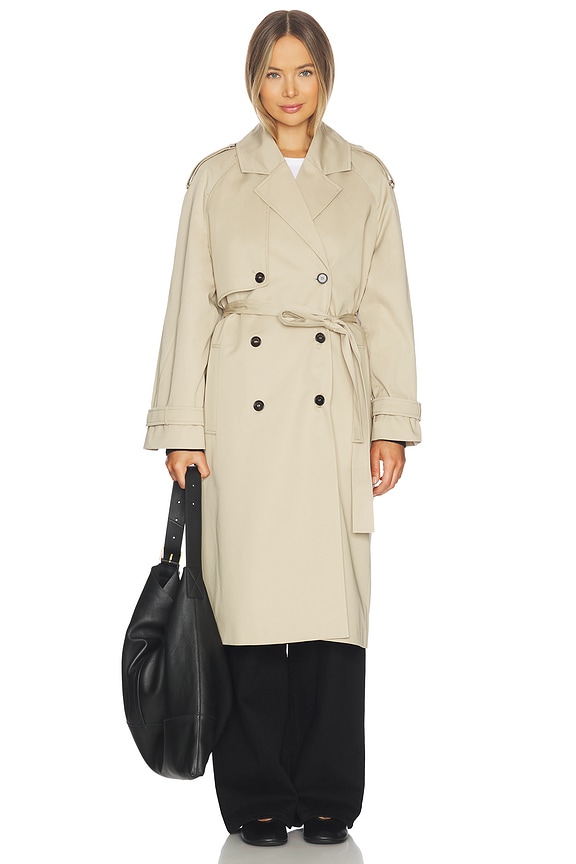 view 2 of 4 Rickie Maxi Trench in Beige