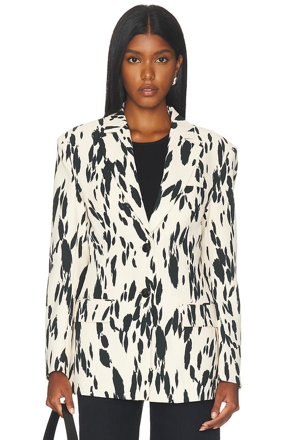 view 2 of 5 Laika Blazer in Golden Beige Leopard