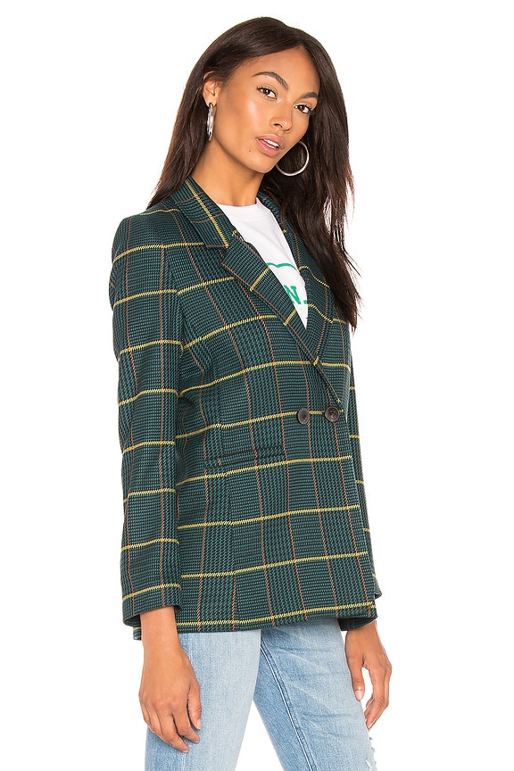 view 2 of 4 Madeleine Blazer in Green Plaid