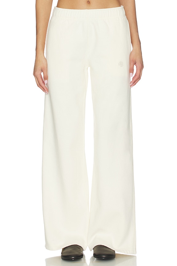 view 1 of 6 Kacey Monogram Sweatpant in Cream