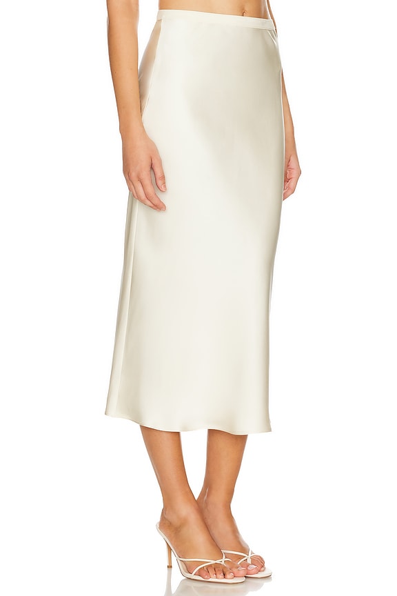 view 2 of 6 Bar Silk Skirt in Sand