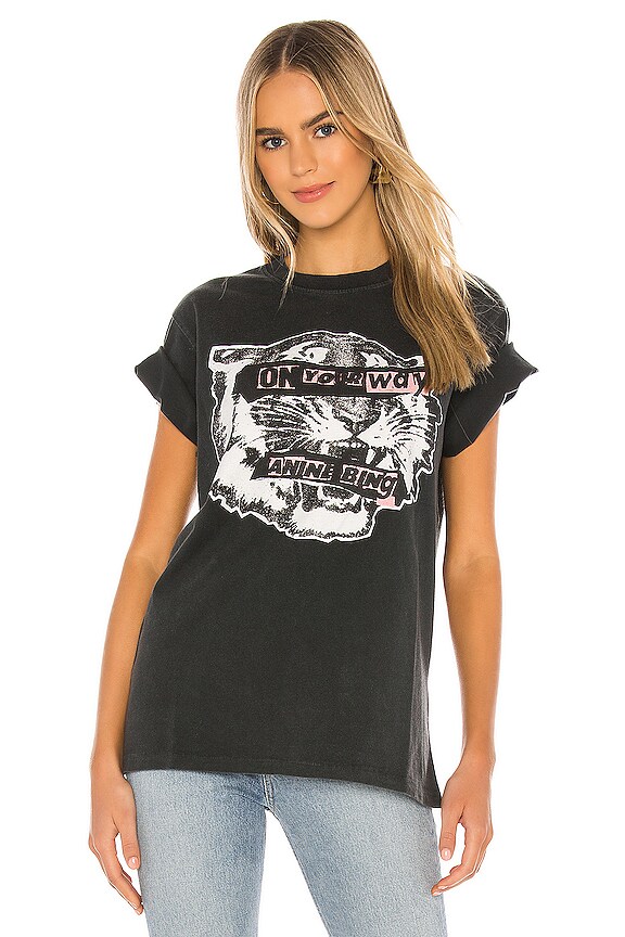 view 2 of 5 CAMISETA GRÁFICA TIGER in Black