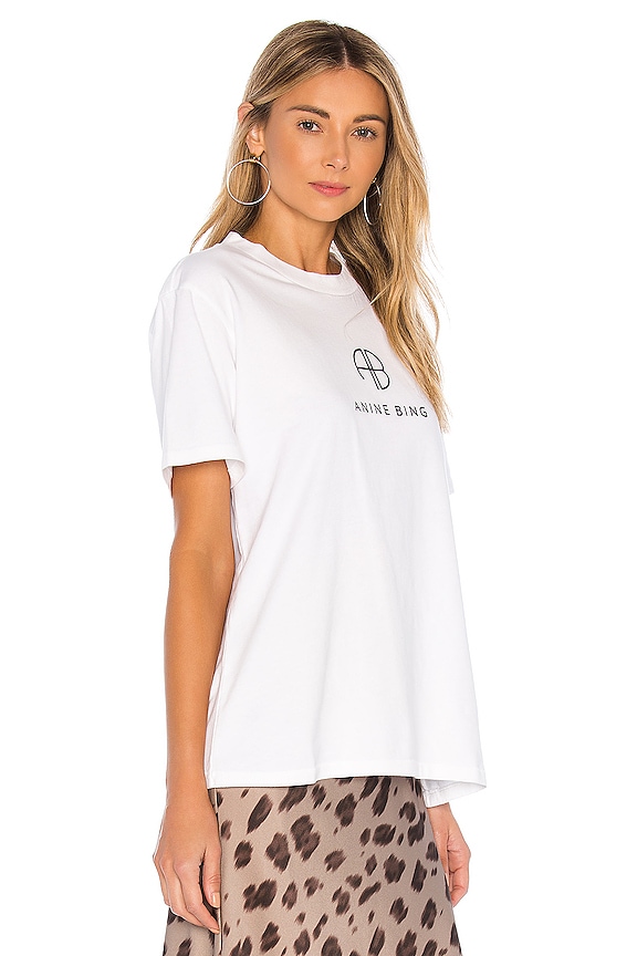 view 2 of 4 Hudson Monogram Tee in White