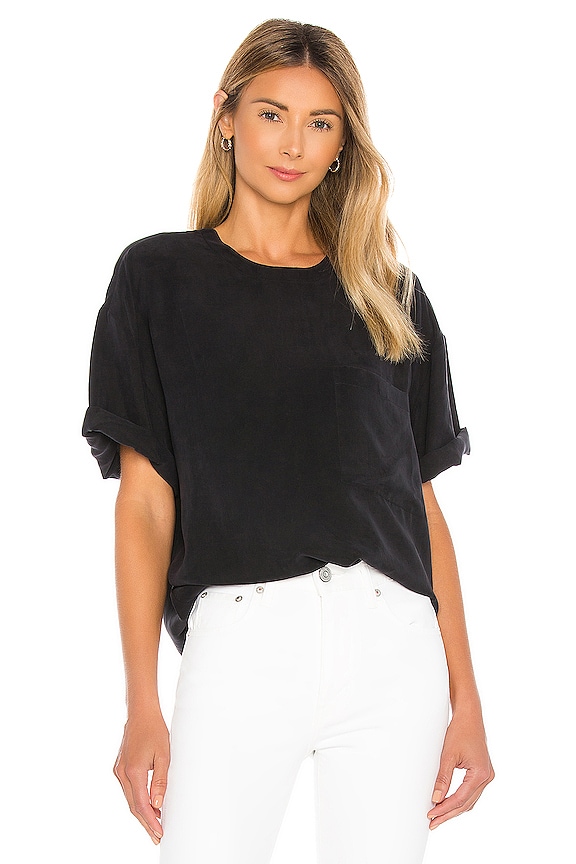 ANINE BING Teagan Top in Black | REVOLVE