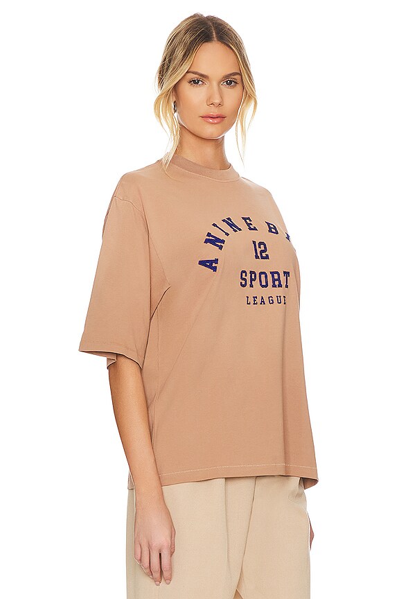 view 2 of 4 CADEN LEAGUE 티셔츠 in Washed Camel