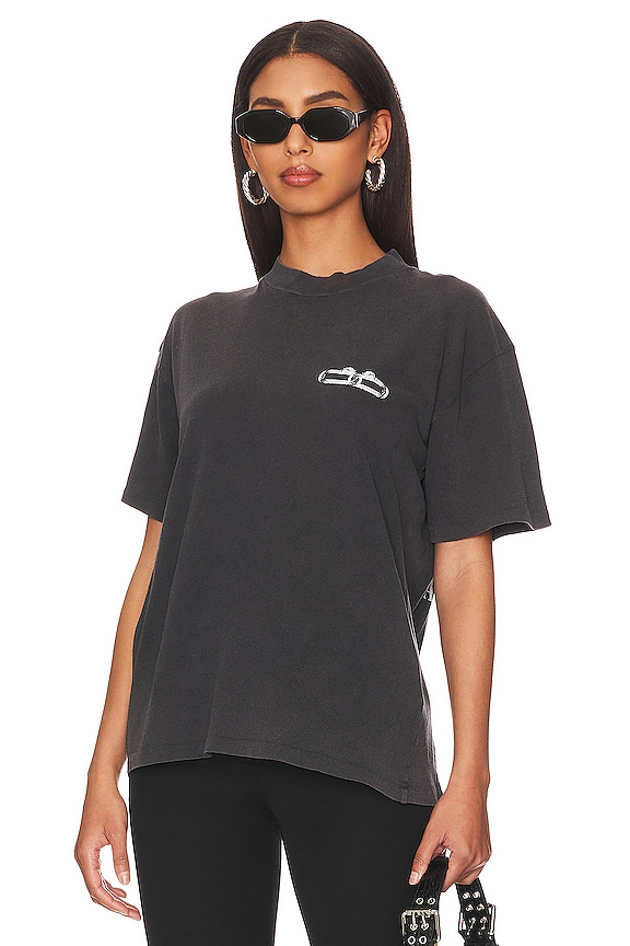 view 2 of 5 Ashton Serpent Tee in Washed Faded Black