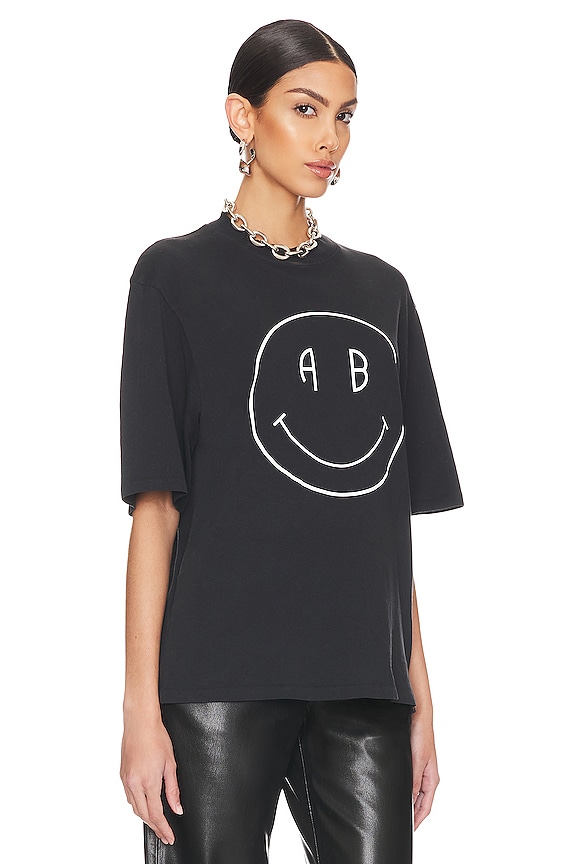 view 2 of 4 Avi Tee Smiley in Vintage Bblack
