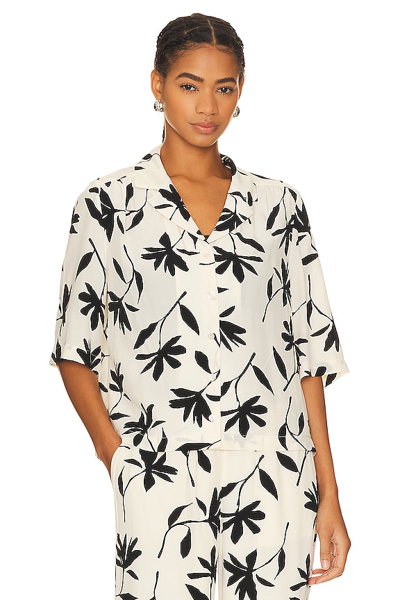 view 2 of 5 Row Shirt in Ivory Daisy Print