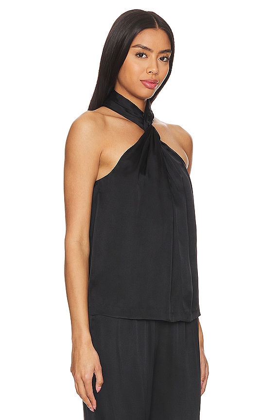 view 2 of 4 Becca Top in Black Satin