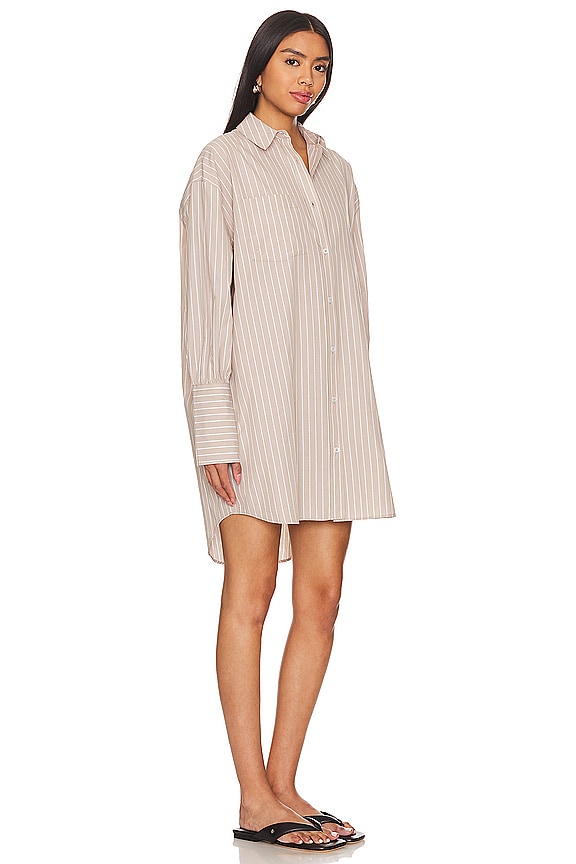 view 2 of 4 VESTIDO LAKE in Taupe & White Stripe