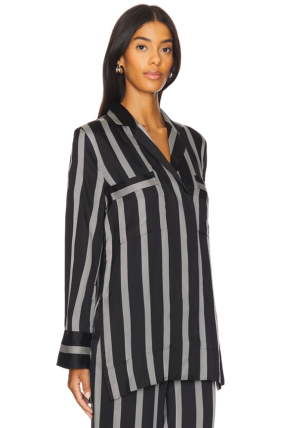 view 2 of 4 Lynette Shirt in Herringbone Stripe
