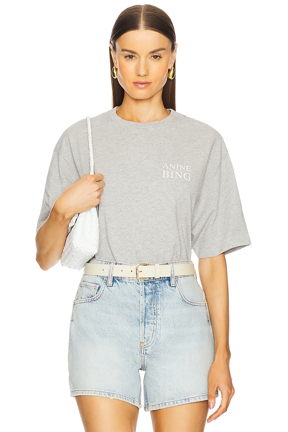 view 2 of 5 Myers Tee Serif Ny in Washed Heather Grey