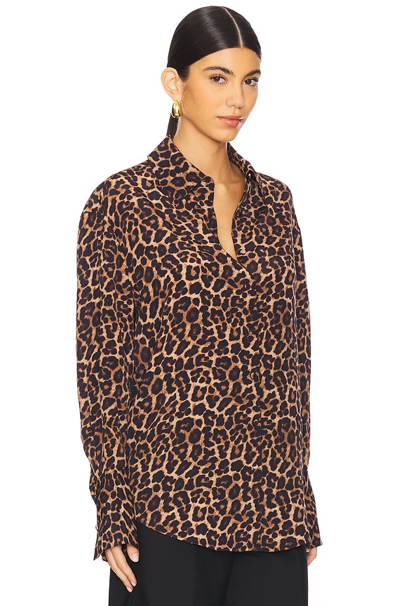 view 2 of 4 CHEMISE BRIDGET in Black & Brown Leopard