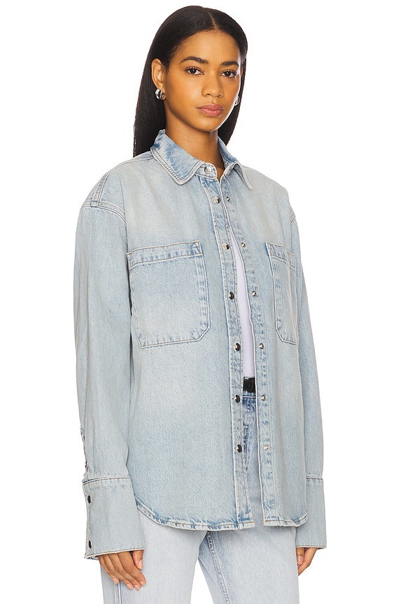 view 2 of 4 CHEMISE DANTE in Bleached Blue