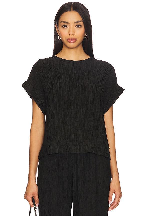 view 1 of 4 Jollie Top in Black Crinkle