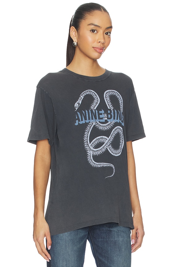 view 2 of 4 Lili Tee Snake in Washed Black