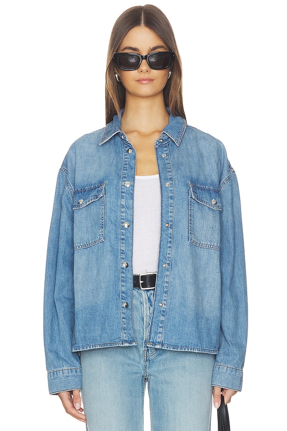 view 1 of 5 CHEMISE PAXTON in Tidal Blue