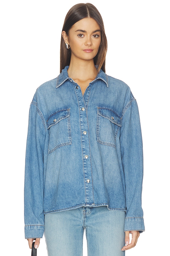 view 2 of 5 CHEMISE PAXTON in Tidal Blue