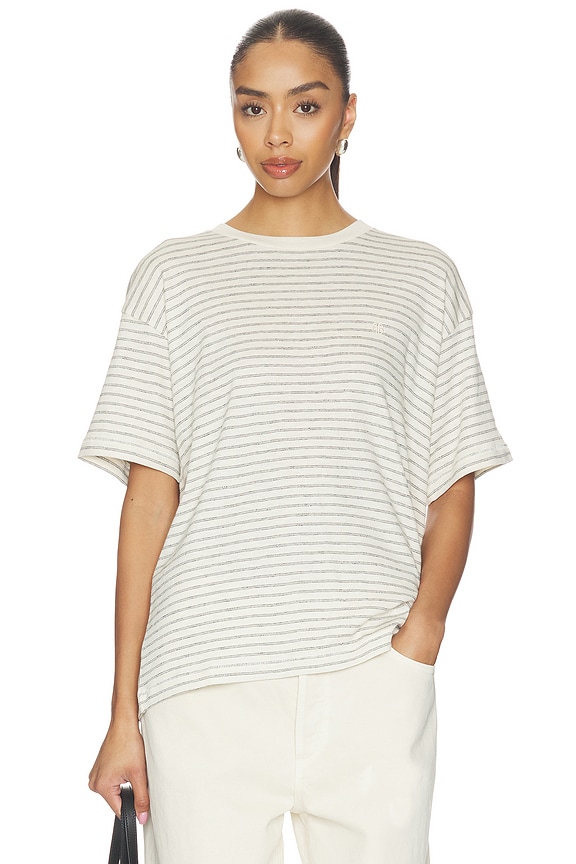 view 1 of 5 Cade Tee in Black Stripe