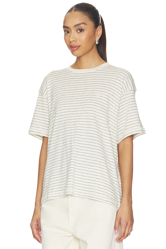 view 2 of 5 Cade Tee in Black Stripe