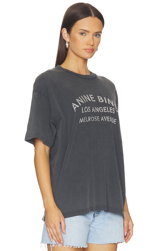 view 2 of 4 Cade Tee Melrose Stencil in Black