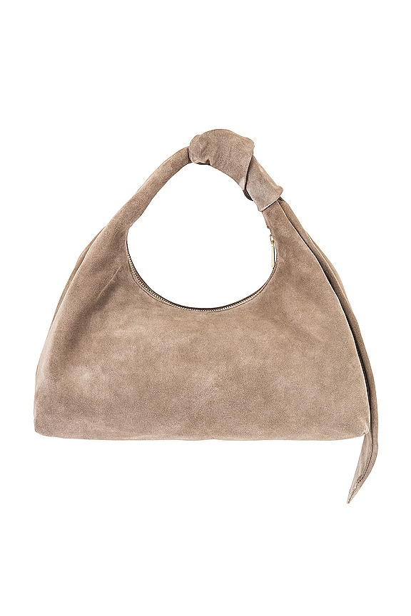 view 2 of 4 BOLSO GRACE in Taupe Suede