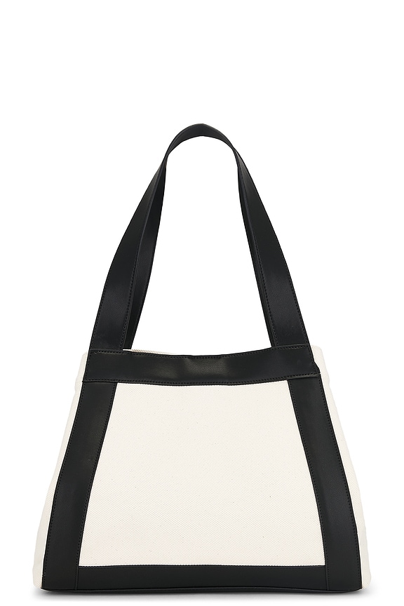 view 2 of 4 Cara Tote in Natural Canvas & Black