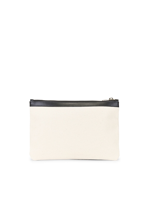 view 2 of 4 Lili Pouch in Natural Canvas & Black